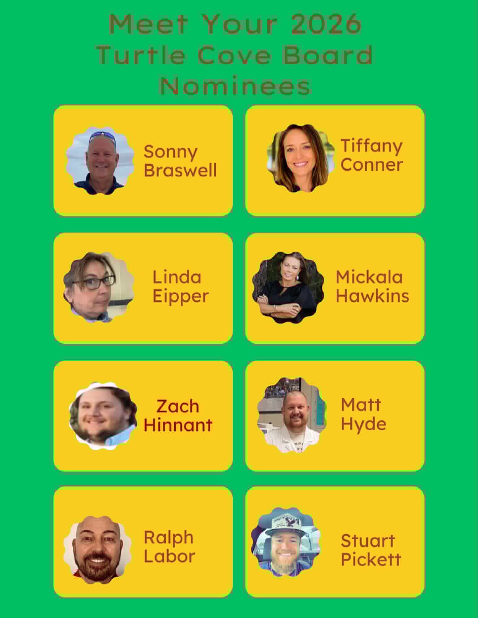 Pictures of 2026 TCPOA Candidates